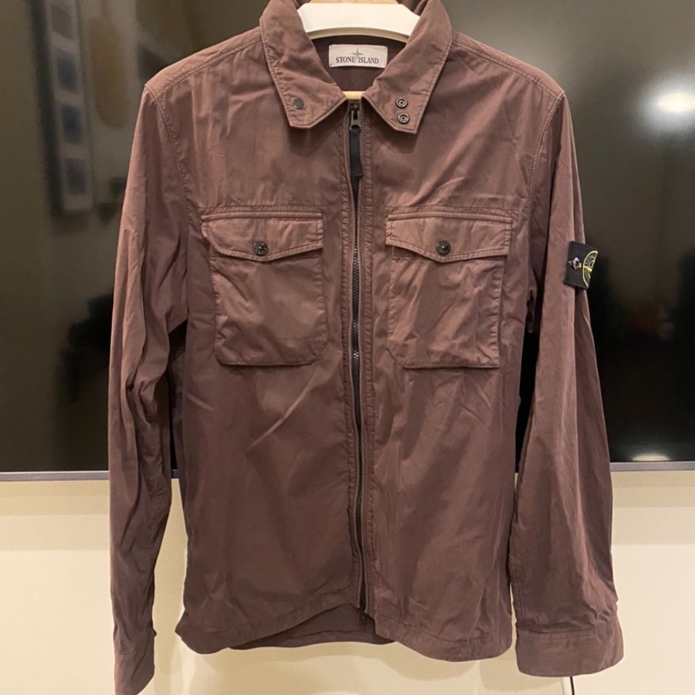 Stone Island Brushed Cotton Overshirt